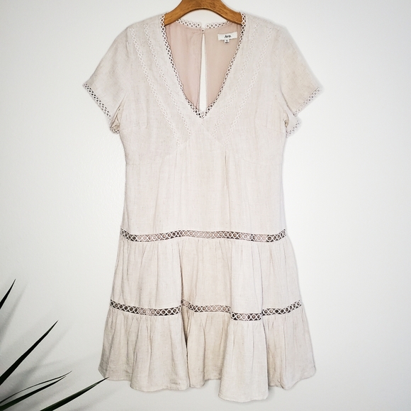 Ava. Linen Boho Sheath Dress - Picture 1 of 11